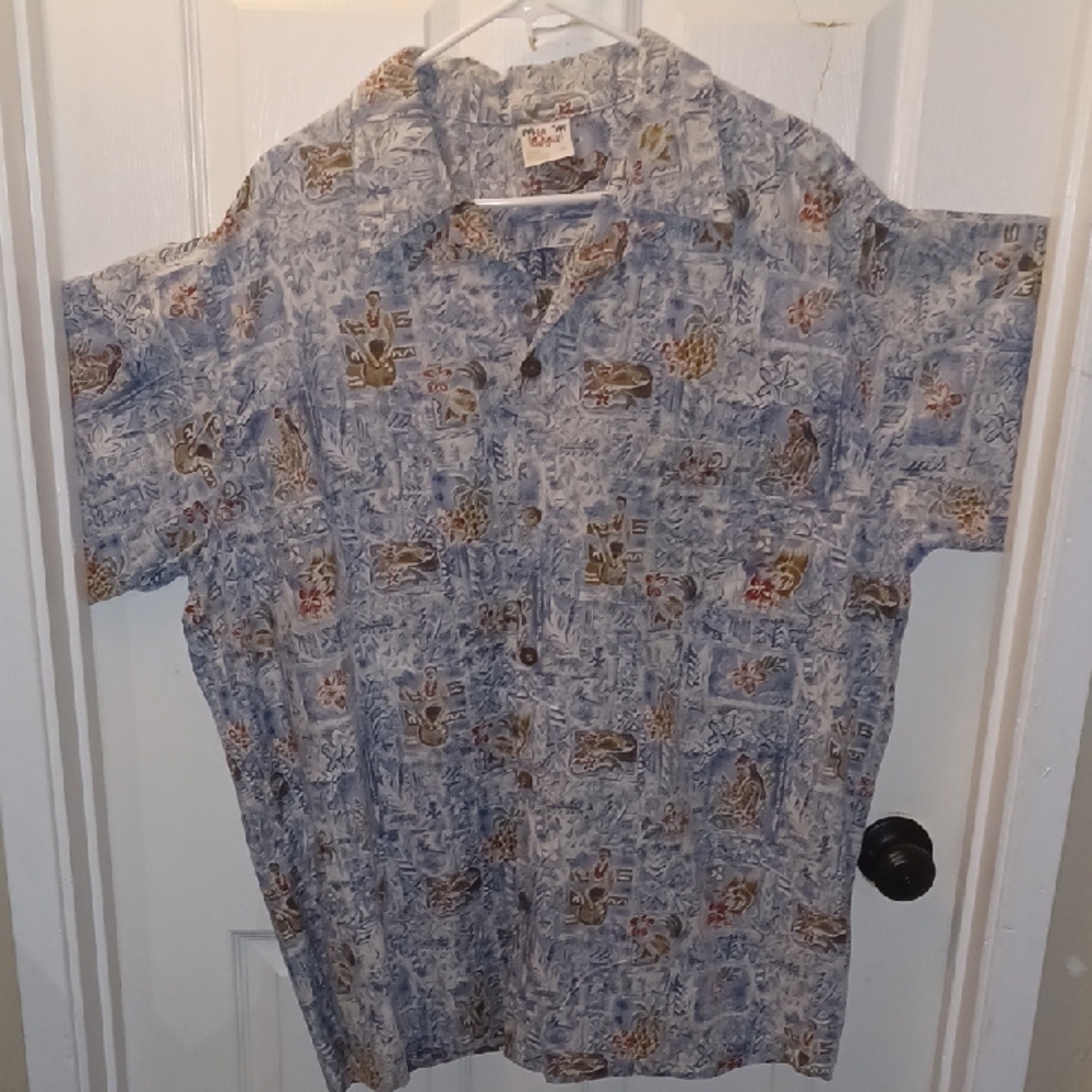 Men's Blue Hawaiian Shirt